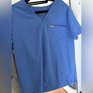 Figs Men's Short Sleeve Blue Tee